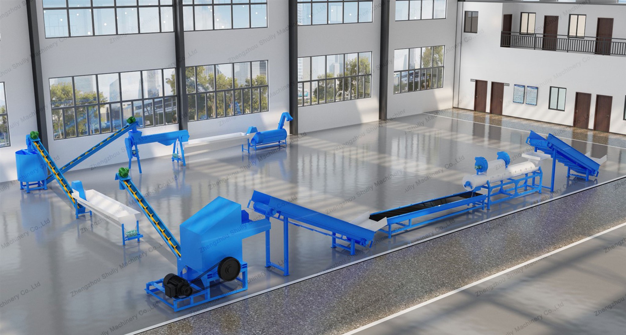 PET Bottles Washing Production Line factory photo PET Bottles Washing Production Line factory photo
