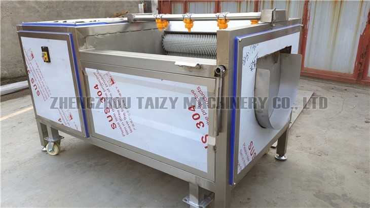washing and peeling machine side view(2)